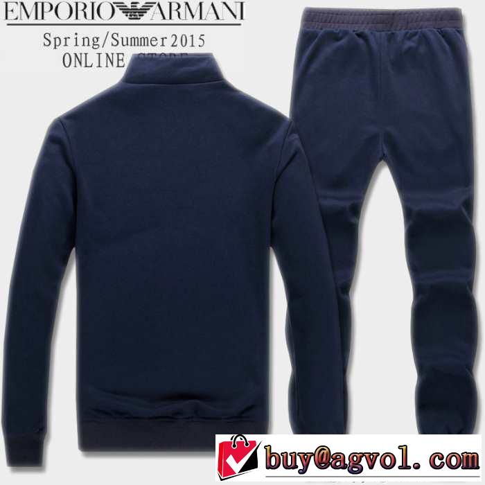 2015 光沢感のある！ ARMANI アルマーニ ジャージセット 2色可選