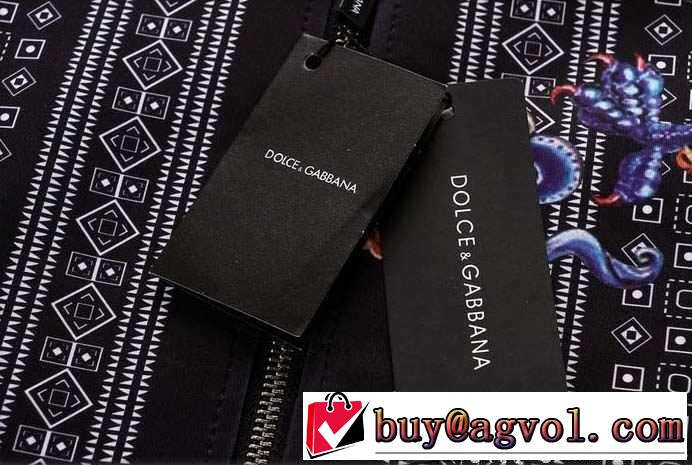 2015秋冬 通気性と速乾性に優れた　 Dolce&Gabbana ドルチェ＆ガッバーナ スタンド ブルゾン
