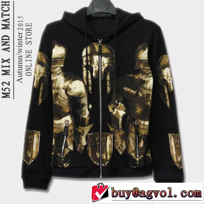 良い着心地　2015秋冬  Dolce&Gabbana ドルチェ＆ガッバーナ 凹凸感がありパーカー
