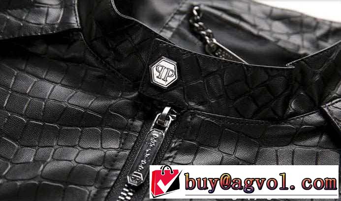 人気販売 2015秋冬 PHILIPP PLEIN フィリッププレイン　満点 革ジャケット