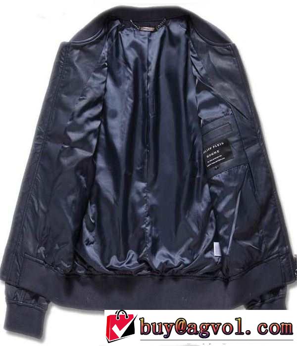 お洒落 2015秋冬 PHILIPP PLEIN フィリッププレイン 良い柔らかい　革ジャケット