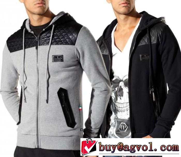 お買い得 2015秋冬 philipp plein フィリッププレイン雰囲気を醸す フード付きコート 2色可選