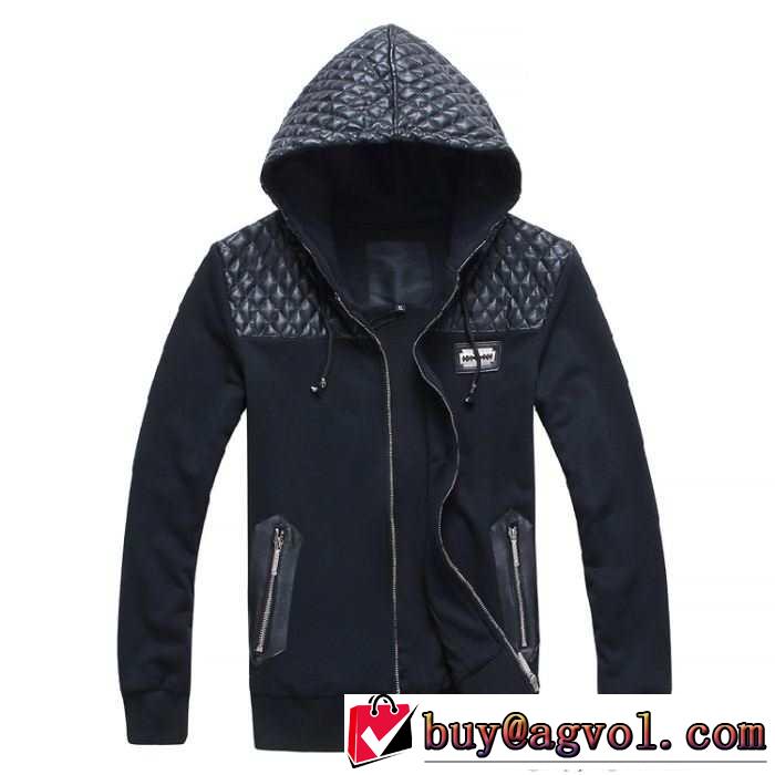 お買い得 2015秋冬 philipp plein フィリッププレイン雰囲気を醸す フード付きコート 2色可選