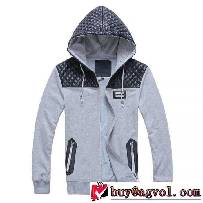 お買い得 2015秋冬 philipp plein フィリッププレイン雰囲気を醸す フード付きコート 2色可選