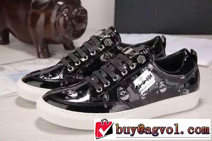 存在感のある 2016 フィリッププレイン PHILIPP PLEIN フラットシューズ