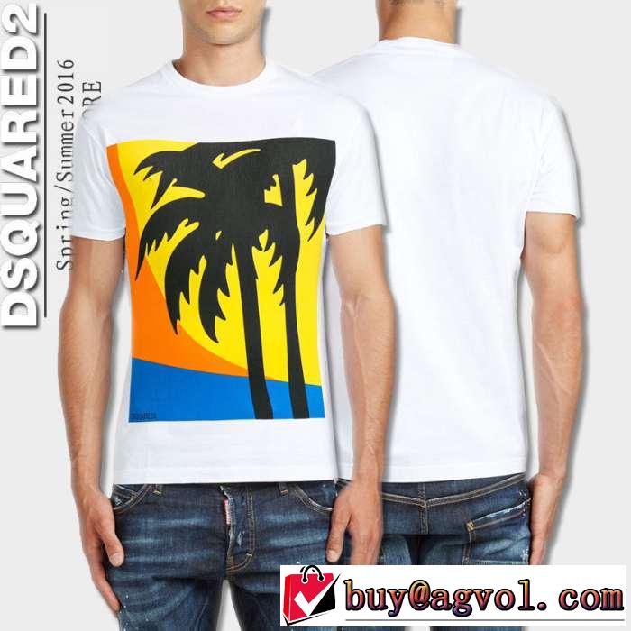 2016春夏 大人気☆NEW!! ディースクエアード DSQUARED2 半袖Tシャツ 2色可選