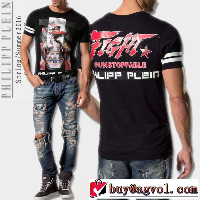 ～希少 2016春夏 philipp plein フィリッププレイン 半袖tシャツ 2色可選