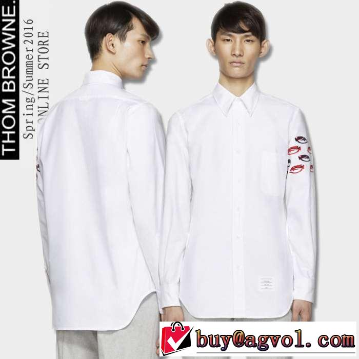 大人気☆NEW!! THOM BROWNE トムブラウン 2016春夏 長袖シャツ