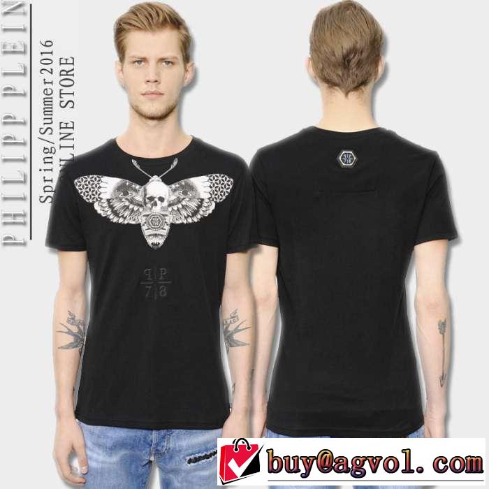 2016 人気激売れ フィリッププレイン PHILIPP PLEIN 半袖Tシャツ 2色可選