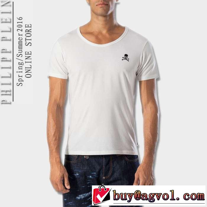 大人気☆NEW!! フィリッププレイン PHILIPP PLEIN 半袖Tシャツ 3色可選