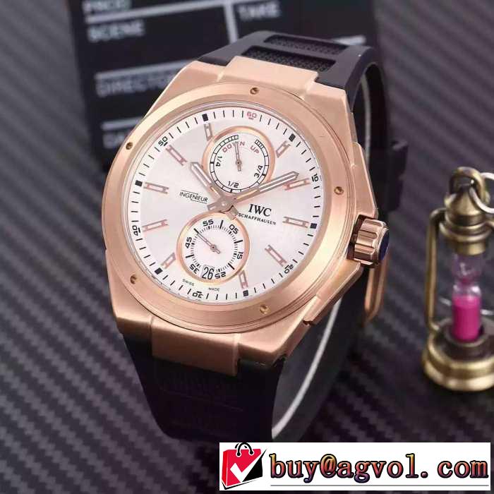 2016 高級感ある インターナショナルウォッチ カン IWC 4針クロノグラフ 男性用腕時計