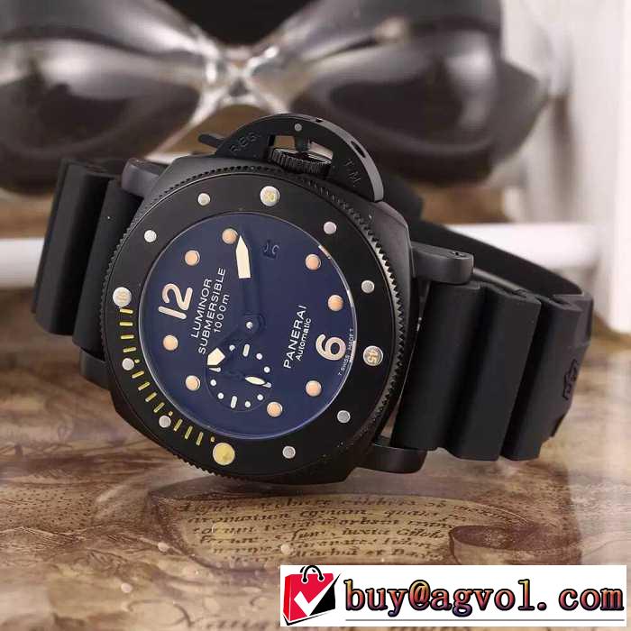 超人気美品◆ 2016  パネライ PANERAI 3針クロノグラフ 日付表示 腕時計 2色可選