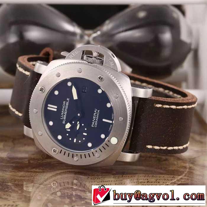 高級感演出 2016 パネライ  PANERAI 3針クロノグラフ 日付表示 腕時計