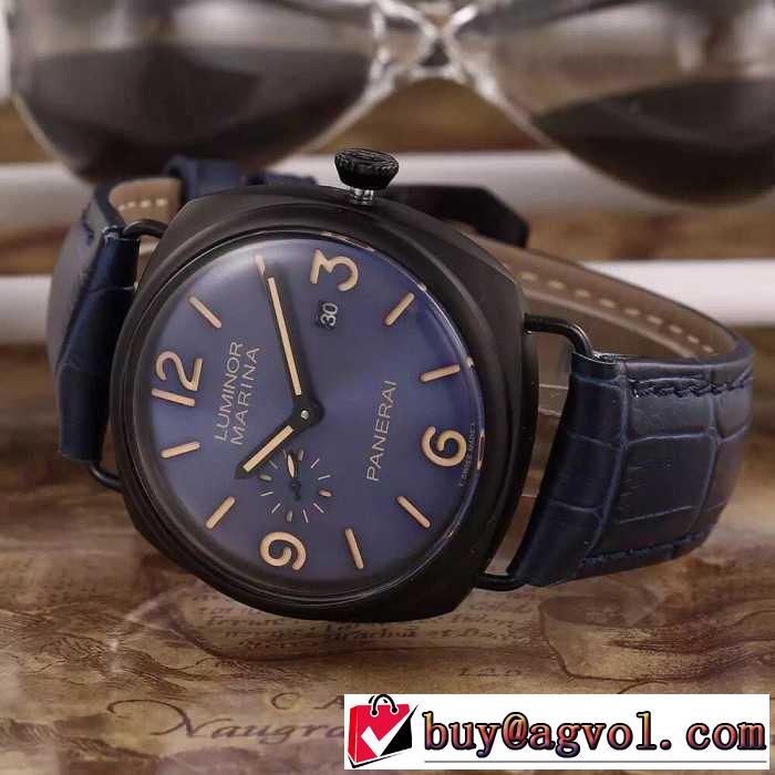 上質 大人気！2016パネライ  PANERAI 3針クロノグラフ 日付表示 腕時計