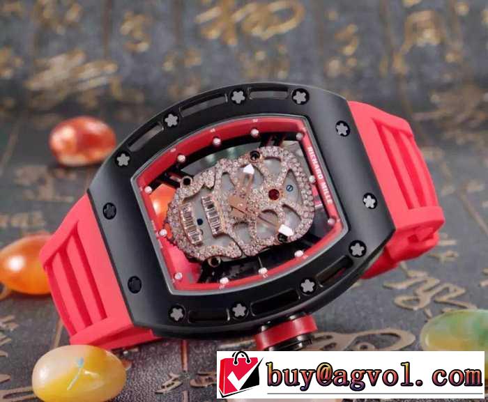 存在感のある 2016  リシャールミル RICHARD MILLE 透かし彫りムーブメント 男性用腕時計