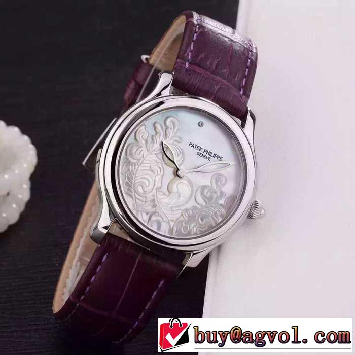 高級感演出 2016 パテックフィリップ  Patek Philippe2針クロノグラフ 女性用腕時計