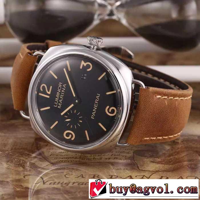 上質 大人気！2016  パネライ PANERAI3針クロノグラフ 日付表示 腕時計