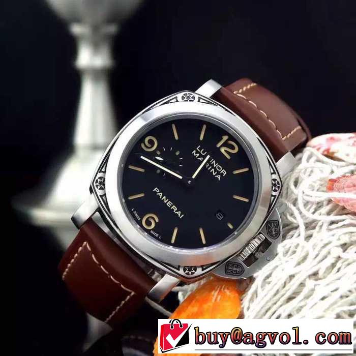 ～存在感のある 2016 PANERAI パネライ 3針クロノグラフ 日付表示  腕時計