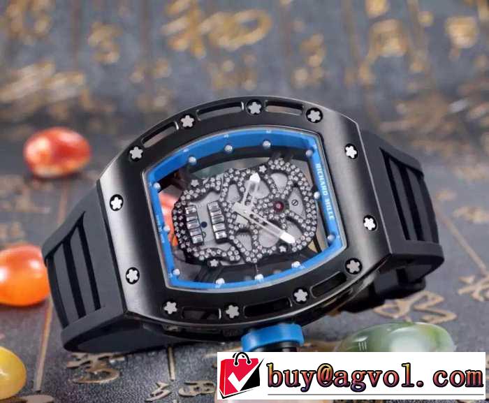 人気商品 2016 richard mille リシャールミル 透かし彫りムーブメント 男性用腕時計