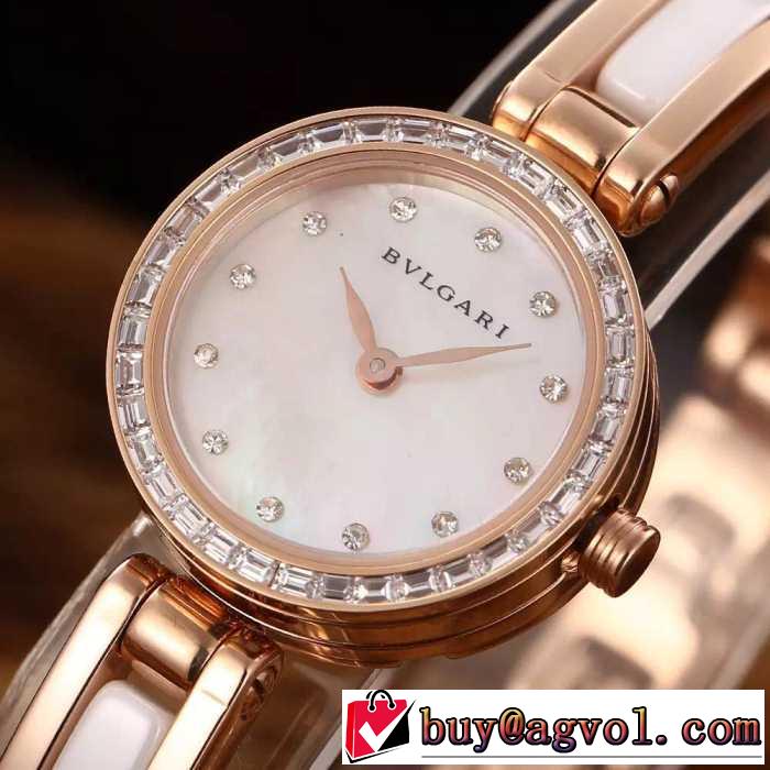人気商品 2016 ブルガリ BVLGARI 女性用腕時計 2色可選