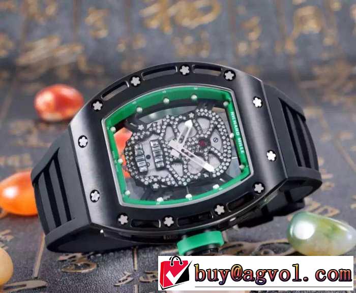 コスパ最高のプライス2016  リシャールミル RICHARD MILLE 透かし彫りムーブメント 男性用腕時計