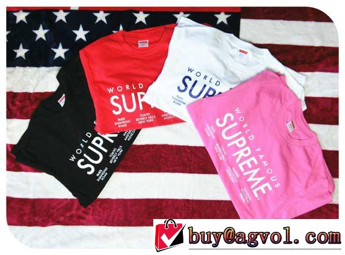 2016 Supreme International tee 人気 ランキング 半袖Tシャツ 4色可選 男女兼用