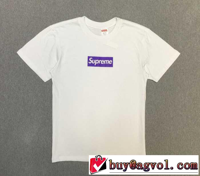 2016 首胸ロゴ  シュプリームSUPREME 半袖Tシャツ 3色可選 男女兼用