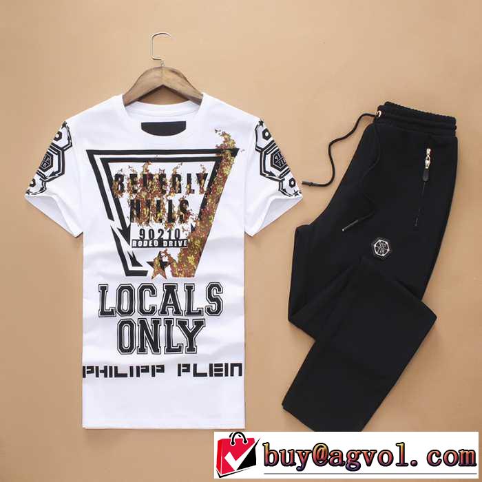 人気ブランド 2016春夏 フィリッププレイン PHILIPP PLEIN 半袖セットアップ 2色可選