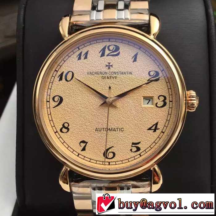売れ筋のいい 2016 Vacheron Constantin ヴァシュロン コンスタンタン 3針クロノグラフ 日付表示 男性用腕時計 3色可選
