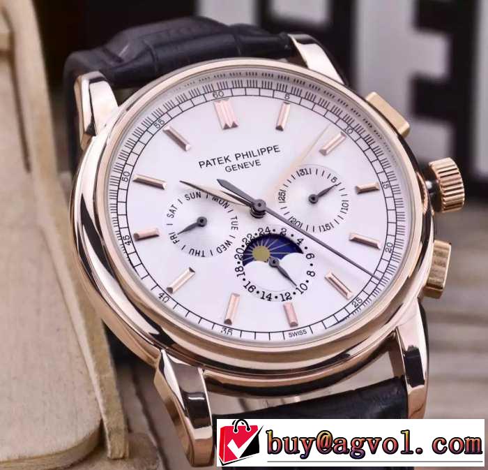 雑誌掲載アイテム 2016 Patek Philippe パテックフィリップ 6針クロノグラフ 男性用腕時計 6色可選