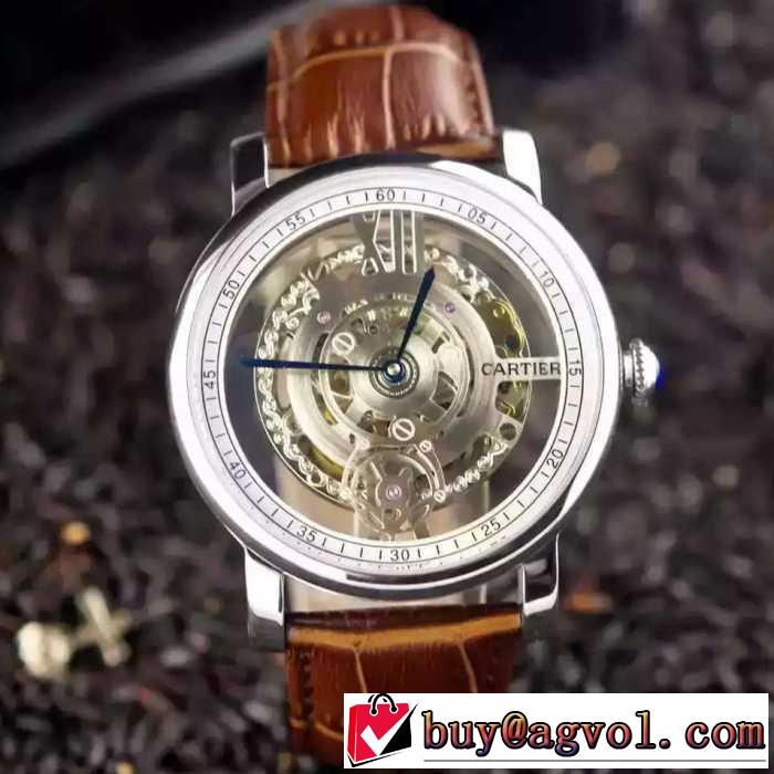 スタイリッシュな印象 2016 CARTIER カルティエ 機械式（自動巻き）ムーブメント 男性用腕時計