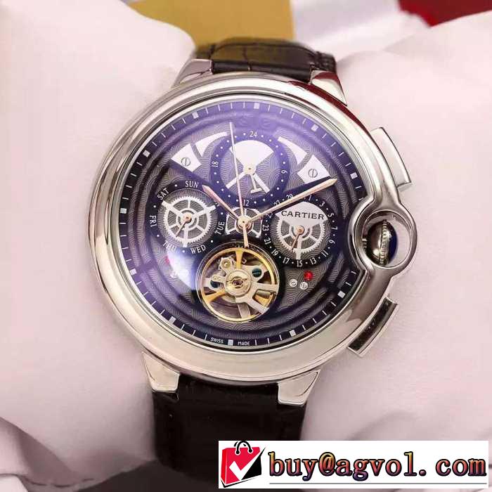 2016 耐久性のあるCARTIER カルティエ 機械式（自動巻き）ムーブメント 男性用腕時計 4色可選