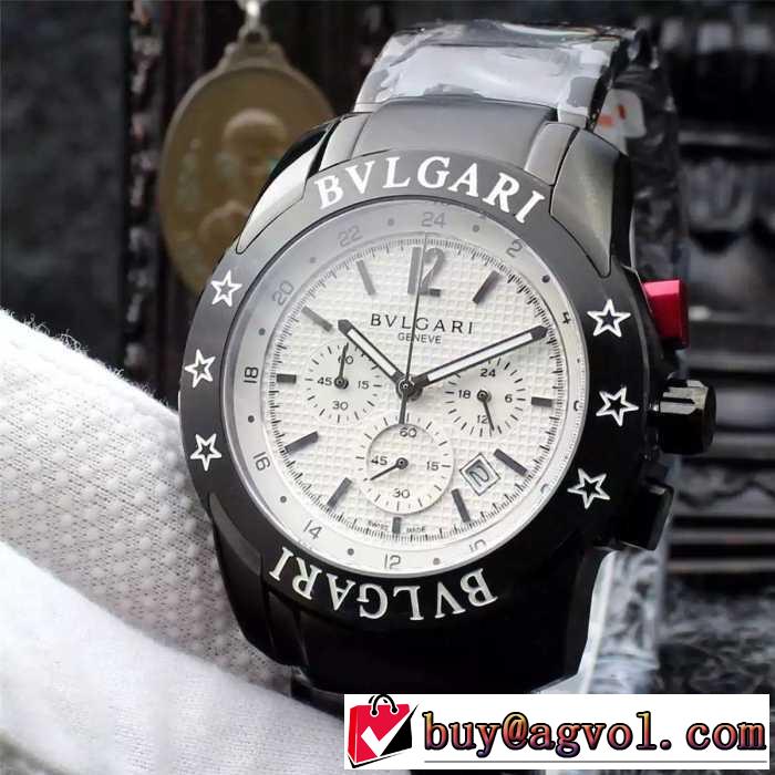 先行販売 2016 BVLGARI ブルガリ 男性用腕時計 クオーツ ムーブメント 4色可選