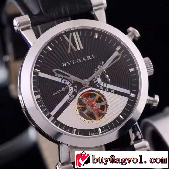 最安値に挑戦2016 BVLGARI ブルガリ 機械式（自動巻き）ムーブメント ミネラルガラス 男性用腕時計 4色可選
