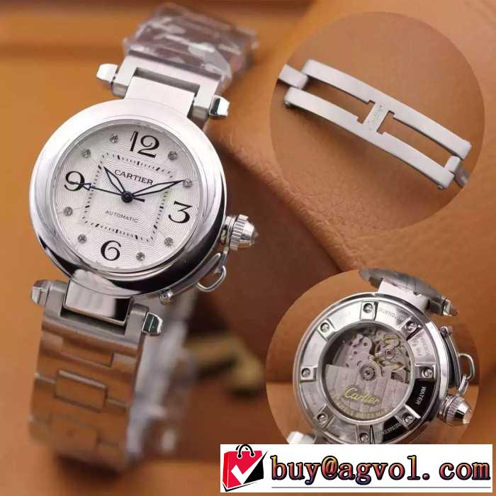 2016高級感ある CARTIER カルティエ 女性用腕時計 自動巻き 6t51ムーブメント 2色可選