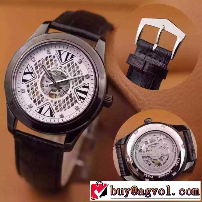 海外セレブ定番愛用 2016 Patek Philippe パテックフィリップ 8N24彫りムーブメント男性用腕時計 7色可選