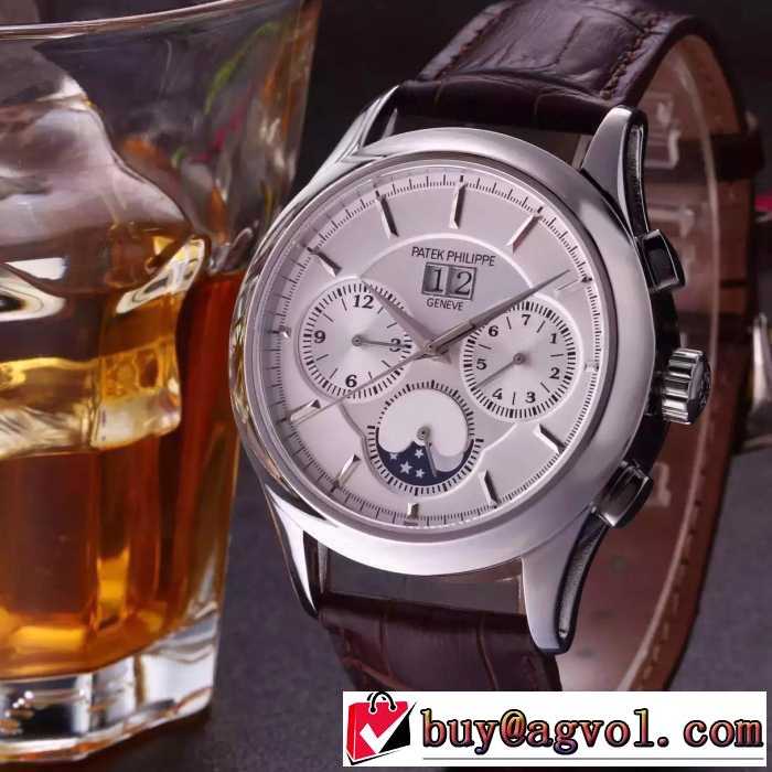 入手困難！2016 Patek Philippe パテックフィリップ 全自動フライホイール機械 男性用腕時計 2色可選