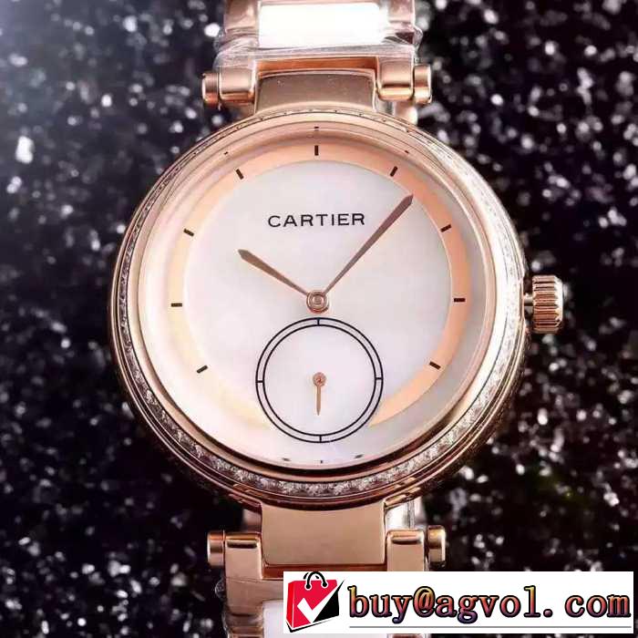 2016 今買い◎得 CARTIER カルティエ 輸入 クオーツ ムーブメント 36mm 女性用腕時計 5色可選