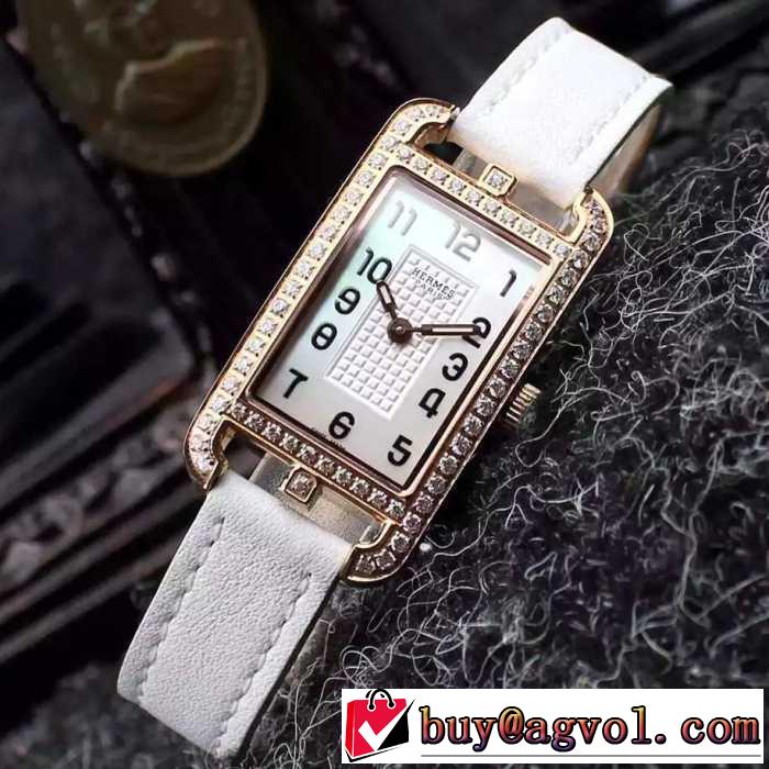 2016 人気雑誌掲載 HERMES エルメス サファイヤクリスタル風防 女性用腕時計 8色可選