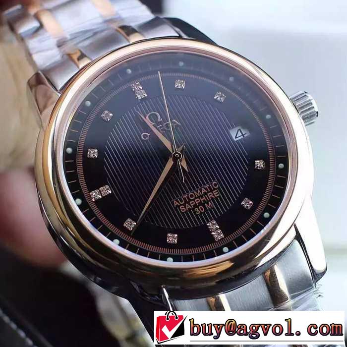 2016 上品な輝きを放つ形OMEGA オメガ サファイヤクリスタル風防 男性用腕時計 6色可選