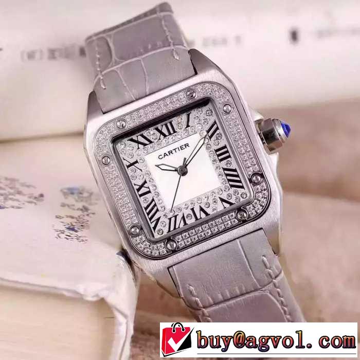 2016 CARTIER カルティエ 着心地抜群 輸入 クオーツ ムーブメント 33mm 女性用腕時計 4色可選