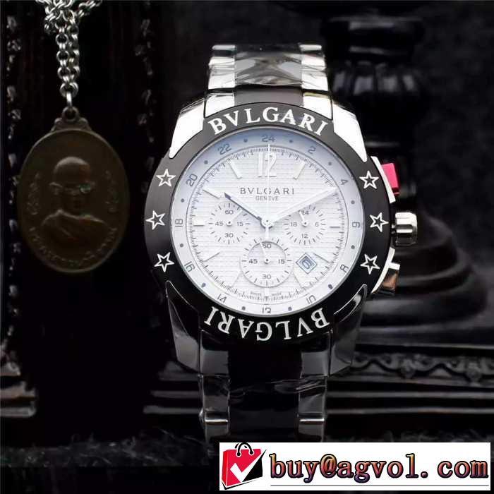豊富なサイズ2016 BVLGARI ブルガリ 男性用腕時計 クオーツ ムーブメント 4色可選