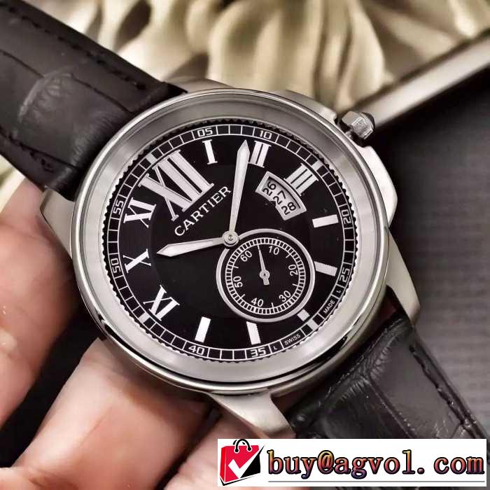 2016 CARTIER カルティエ 豊富なサイズ輸入 クオーツ ムーブメント 男性用腕時計 4色可選