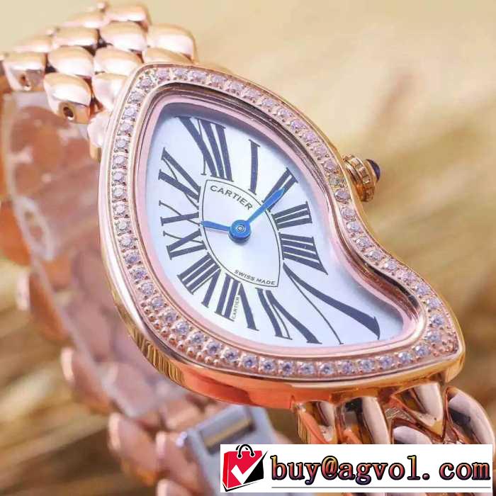 2016 CARTIER カルティエ海外セレブ愛用 サファイヤクリスタル風防 輸入 クオーツ ムーブメント 女性用腕時計 5色可選