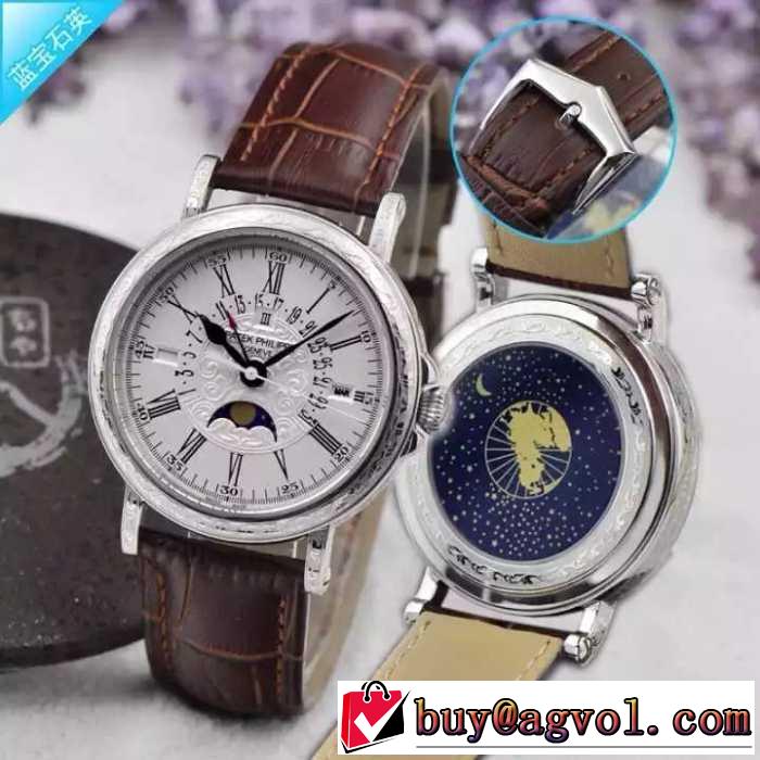2016特別人気感謝SALE　Patek Philippe パテックフィリップ 40mm 男性用腕時計 7色可選