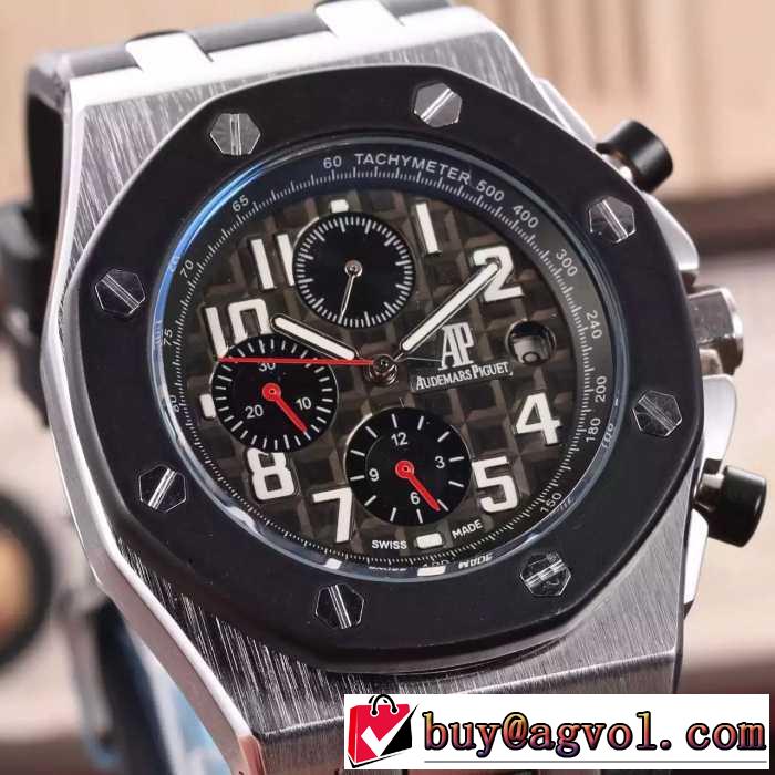 ずっと人気♪ 2016 AUDEMARS PIGUET オーデマ ピゲ ミネラルガラス 機械式（自動巻き）ムーブメント 45mm 男性用腕時計 多色選択可