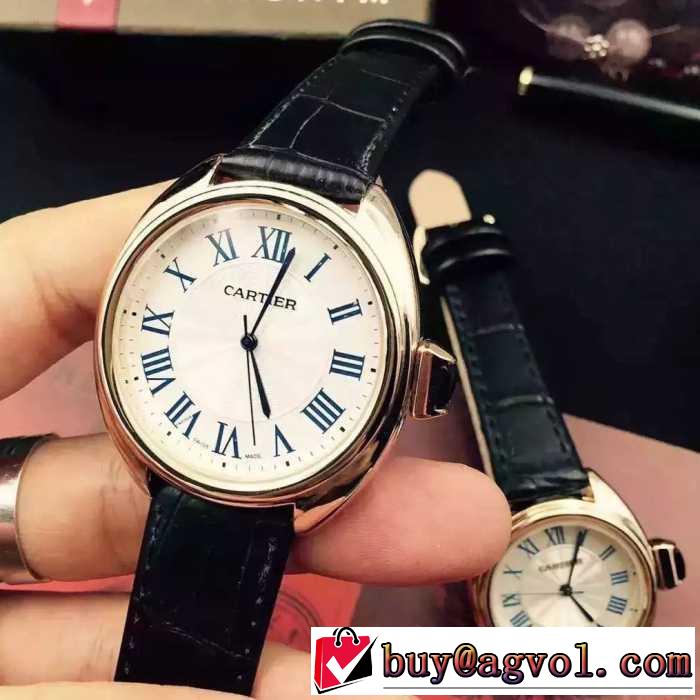 2016 CARTIER カルティエ 人気販売中 ミネラルガラス 日本製クオーツ 恋人腕時計 4色可選