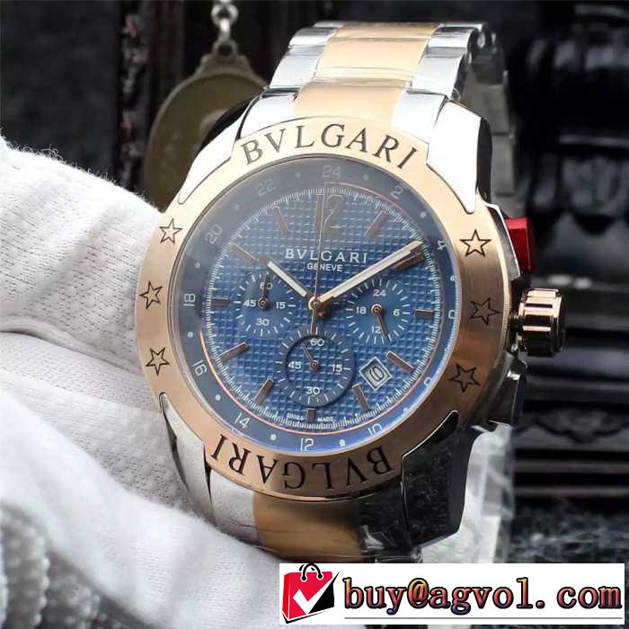 魅力ファッション　2016 BVLGARI ブルガリ 男性用腕時計 クオーツ ムーブメント 4色可選