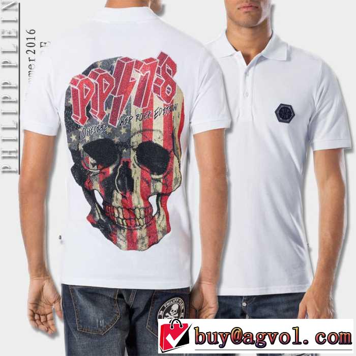 落ち着いた感覚 2016春夏 PHILIPP PLEIN フィリッププレイン 半袖Tシャツ 2色可選