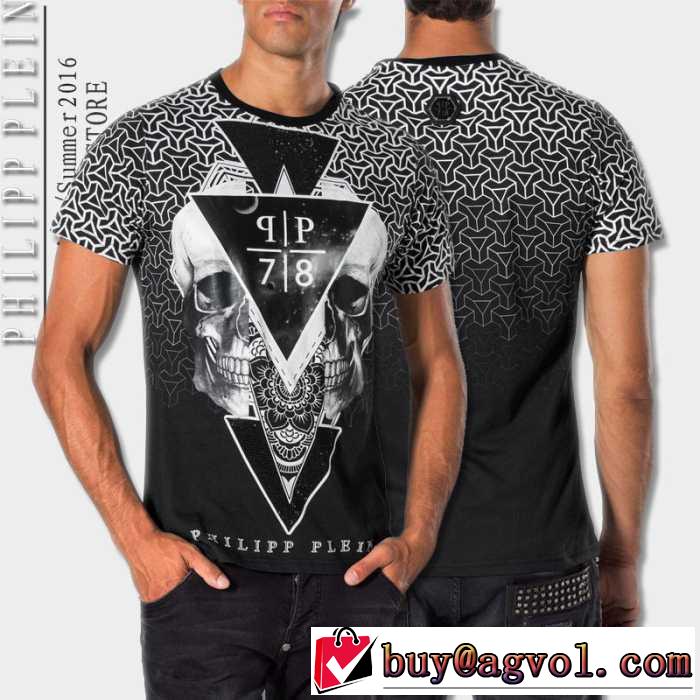 2016春夏 PHILIPP PLEIN フィリッププレイン オリジナル 半袖Tシャツ 2色可選